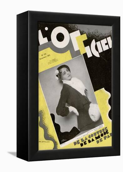 L'Officiel, August 1931 - Comtesse Ghislain de Maigret-Madame D'Ora & A.P. Covillot-Framed Stretched Canvas