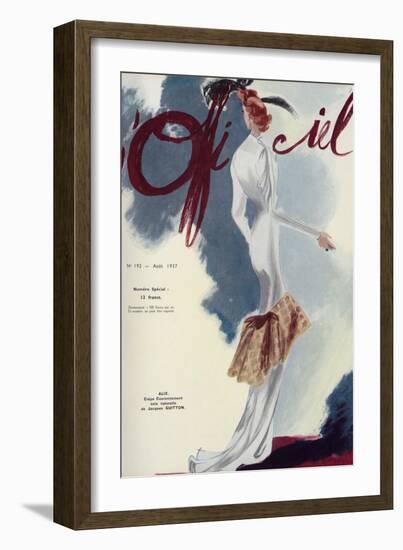 L'Officiel, August 1937 - Alix-Lbenigni-Framed Art Print