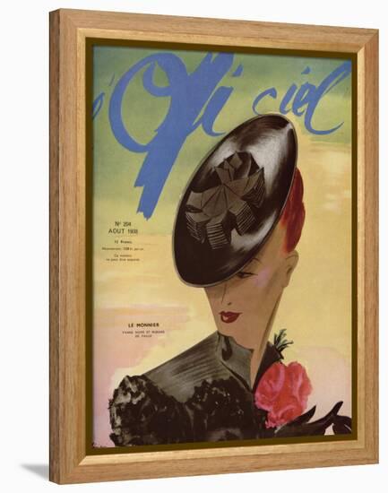 L'Officiel, August 1938 - Le Monnier-Lbenigni-Framed Stretched Canvas