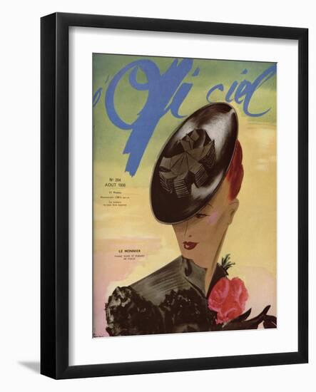 L'Officiel, August 1938 - Le Monnier-Lbenigni-Framed Art Print