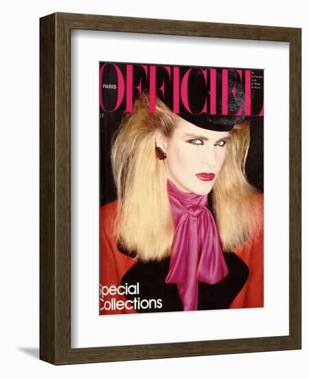 L'Officiel, August 1981 - Chloé pour Karl Lagerfeld-Antonio Guccione-Framed Premium Giclee Print