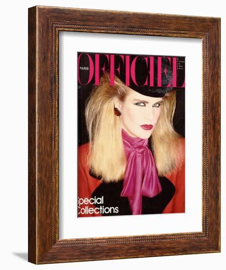 L'Officiel, August 1981 - Chloé pour Karl Lagerfeld-Antonio Guccione-Framed Premium Giclee Print