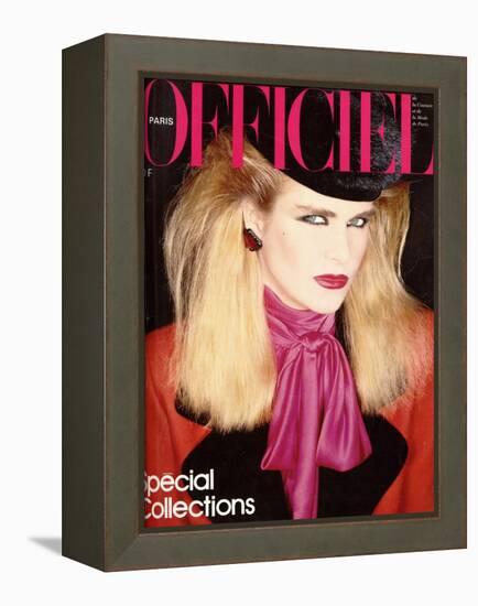 L'Officiel, August 1981 - Chloé pour Karl Lagerfeld-Antonio Guccione-Framed Stretched Canvas