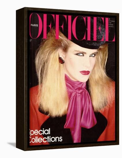 L'Officiel, August 1981 - Chloé pour Karl Lagerfeld-Antonio Guccione-Framed Stretched Canvas