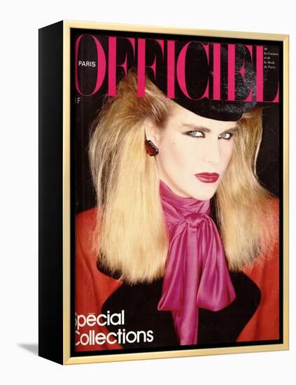 L'Officiel, August 1981 - Chloé pour Karl Lagerfeld-Antonio Guccione-Framed Stretched Canvas