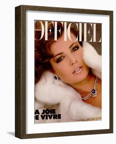 L'Officiel, August 1982 - Claude Montana-Claus Wickrath-Framed Art Print