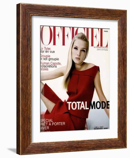 L'Officiel, August 1998 - Sharon-Christophe Meimoon-Framed Art Print