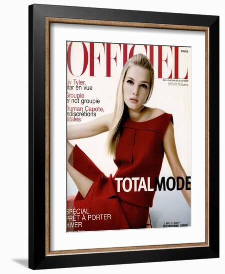 L'Officiel, August 1998 - Sharon-Christophe Meimoon-Framed Art Print