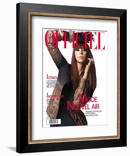 L'Officiel, August 2007 - Cat Power-Elina Kechicheva-Framed Premium Giclee Print