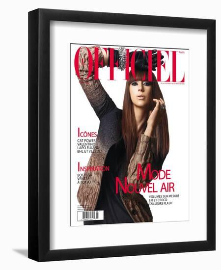 L'Officiel, August 2007 - Cat Power-Elina Kechicheva-Framed Premium Giclee Print