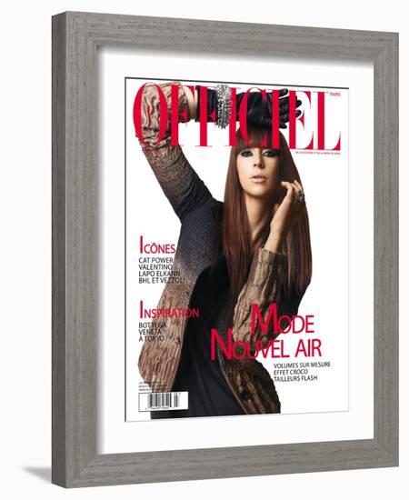 L'Officiel, August 2007 - Cat Power-Elina Kechicheva-Framed Art Print