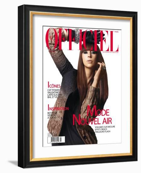 L'Officiel, August 2007 - Cat Power-Elina Kechicheva-Framed Art Print