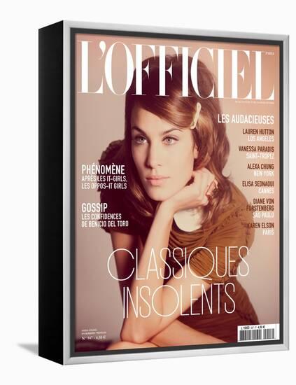 L'Officiel, August 2010 - Alexa Chung-Guy Aroch-Framed Stretched Canvas