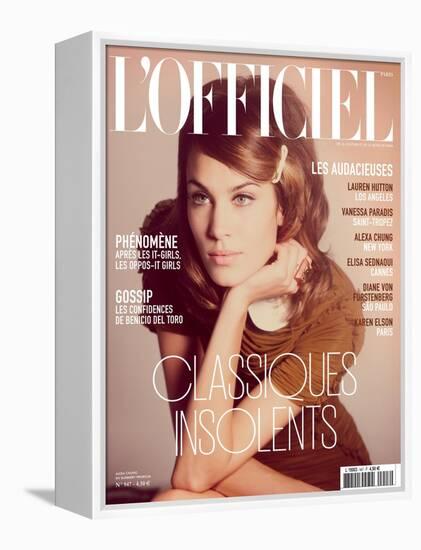 L'Officiel, August 2010 - Alexa Chung-Guy Aroch-Framed Stretched Canvas