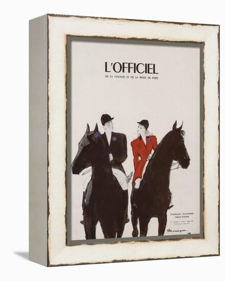 L'Officiel - Chapeaux d'Automne, Tissus d'Hiver-Mourgue-Framed Stretched Canvas