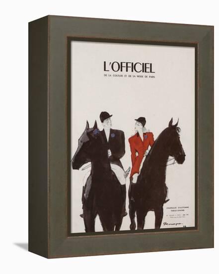 L'Officiel - Chapeaux d'Automne, Tissus d'Hiver-Mourgue-Framed Stretched Canvas