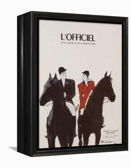 L'Officiel - Chapeaux d'Automne, Tissus d'Hiver-Mourgue-Framed Stretched Canvas