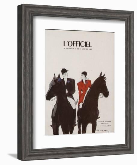 L'Officiel - Chapeaux d'Automne, Tissus d'Hiver-Mourgue-Framed Art Print