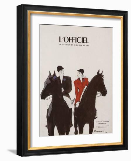 L'Officiel - Chapeaux d'Automne, Tissus d'Hiver-Mourgue-Framed Art Print