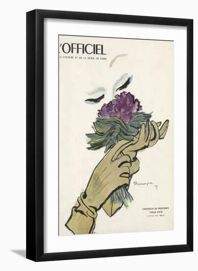 L'Officiel - Chapeaux de Printemps, Tissus d'Été-Mourgue-Framed Premium Giclee Print