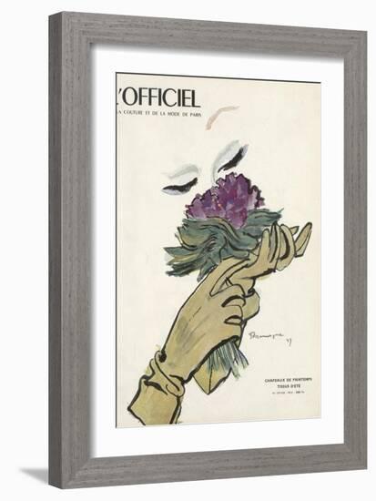 L'Officiel - Chapeaux de Printemps, Tissus d'Été-Mourgue-Framed Art Print