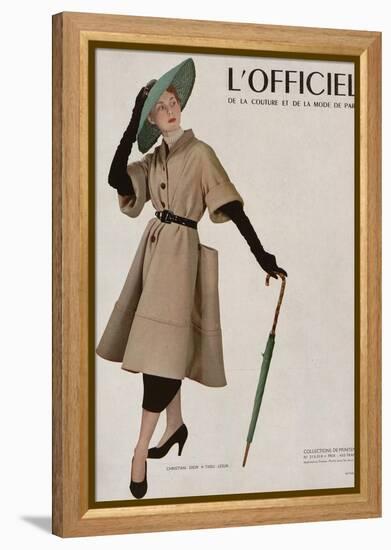L'Officiel - Christian Dior, Tissu Lesur-Philippe Pottier-Framed Stretched Canvas