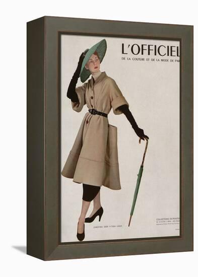 L'Officiel - Christian Dior, Tissu Lesur-Philippe Pottier-Framed Stretched Canvas