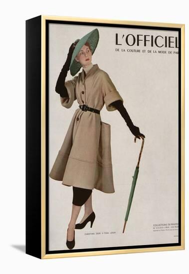 L'Officiel - Christian Dior, Tissu Lesur-Philippe Pottier-Framed Stretched Canvas