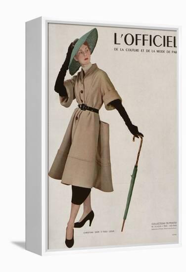 L'Officiel - Christian Dior, Tissu Lesur-Philippe Pottier-Framed Stretched Canvas