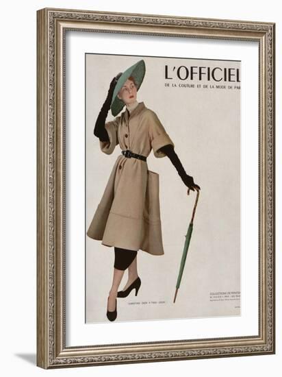 L'Officiel - Christian Dior, Tissu Lesur-Philippe Pottier-Framed Premium Giclee Print