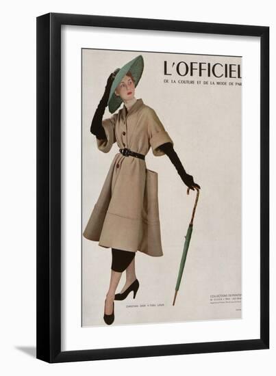 L'Officiel - Christian Dior, Tissu Lesur-Philippe Pottier-Framed Art Print