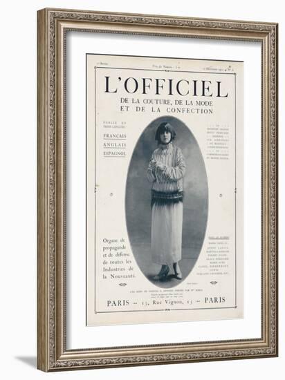 L'Officiel, December 15 1921 - Mlle Soria, Robe de Marshal&Armand-Delphi-Framed Premium Giclee Print