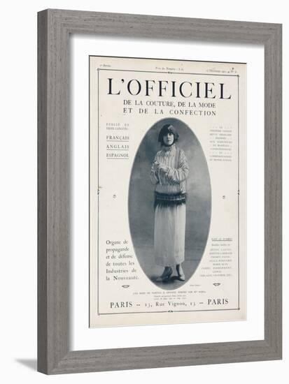 L'Officiel, December 15 1921 - Mlle Soria, Robe de Marshal&Armand-Delphi-Framed Art Print