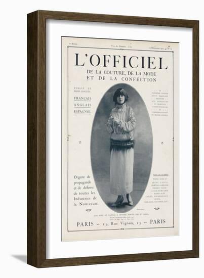 L'Officiel, December 15 1921 - Mlle Soria, Robe de Marshal&Armand-Delphi-Framed Art Print