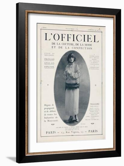 L'Officiel, December 15 1921 - Mlle Soria, Robe de Marshal&Armand-Delphi-Framed Art Print