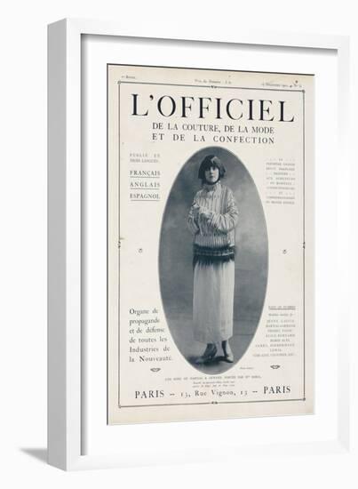 L'Officiel, December 15 1921 - Mlle Soria, Robe de Marshal&Armand-Delphi-Framed Art Print