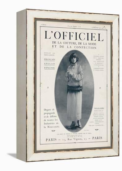 L'Officiel, December 15 1921 - Mlle Soria, Robe de Marshal&Armand-Delphi-Framed Stretched Canvas