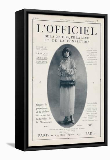 L'Officiel, December 15 1921 - Mlle Soria, Robe de Marshal&Armand-Delphi-Framed Stretched Canvas