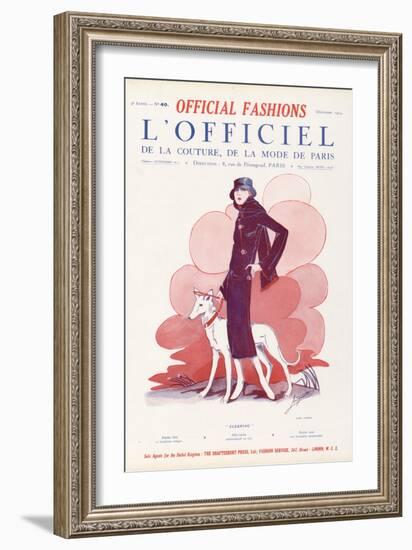 L'Officiel, December 1924 - Sleeping-Paul Poiret-Framed Art Print