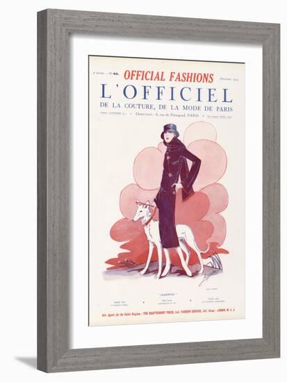 L'Officiel, December 1924 - Sleeping-Paul Poiret-Framed Art Print