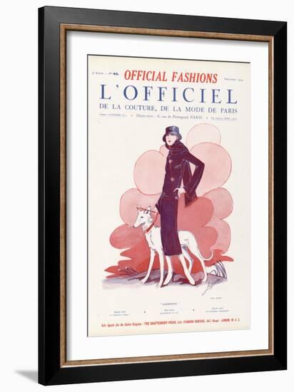 L'Officiel, December 1924 - Sleeping-Paul Poiret-Framed Art Print