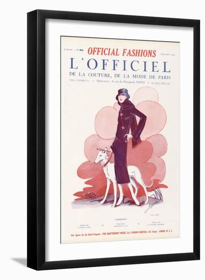 L'Officiel, December 1924 - Sleeping-Paul Poiret-Framed Art Print