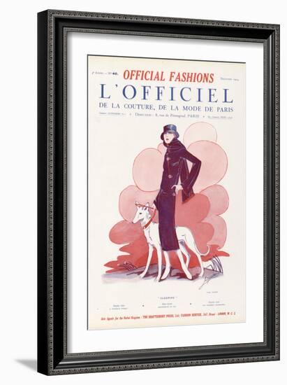 L'Officiel, December 1924 - Sleeping-Paul Poiret-Framed Premium Giclee Print