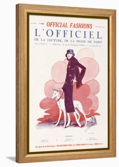 L'Officiel, December 1924 - Sleeping-Paul Poiret-Framed Stretched Canvas