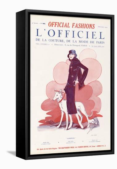 L'Officiel, December 1924 - Sleeping-Paul Poiret-Framed Stretched Canvas