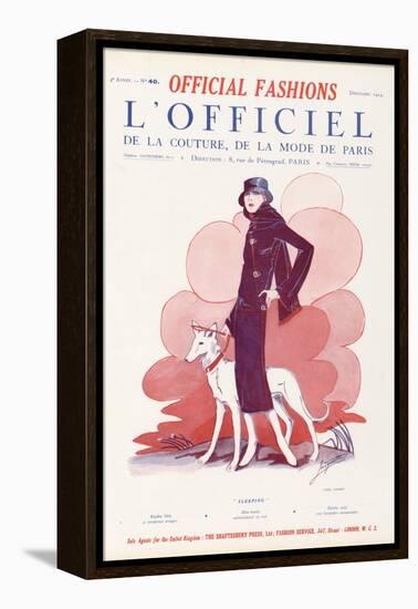 L'Officiel, December 1924 - Sleeping-Paul Poiret-Framed Stretched Canvas