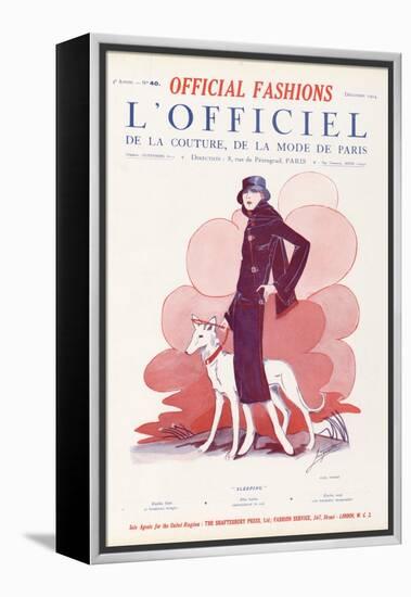 L'Officiel, December 1924 - Sleeping-Paul Poiret-Framed Stretched Canvas