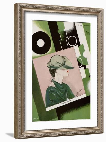 L'Officiel, December 1934 - Marthe Valmont-S. Chompré & A.P. Covillot-Framed Premium Giclee Print