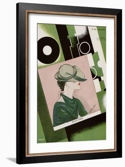 L'Officiel, December 1934 - Marthe Valmont-S. Chompré & A.P. Covillot-Framed Premium Giclee Print