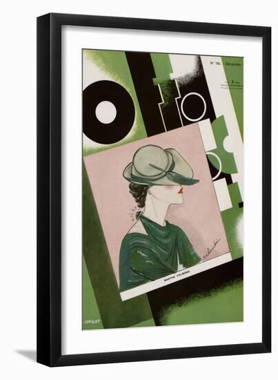 L'Officiel, December 1934 - Marthe Valmont-S. Chompré & A.P. Covillot-Framed Premium Giclee Print